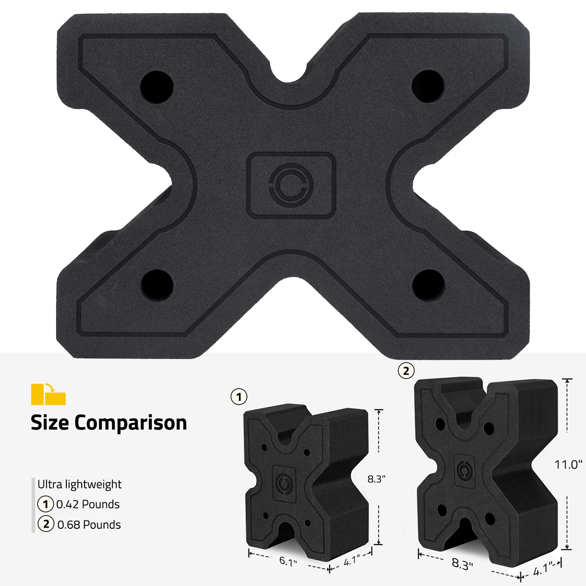 

CVLIFE Rifle X-Block Shooting Bench Rest Rifle Block Mount Stand EVA Foam Adater Reduces Recoil For Hunting Outdoor