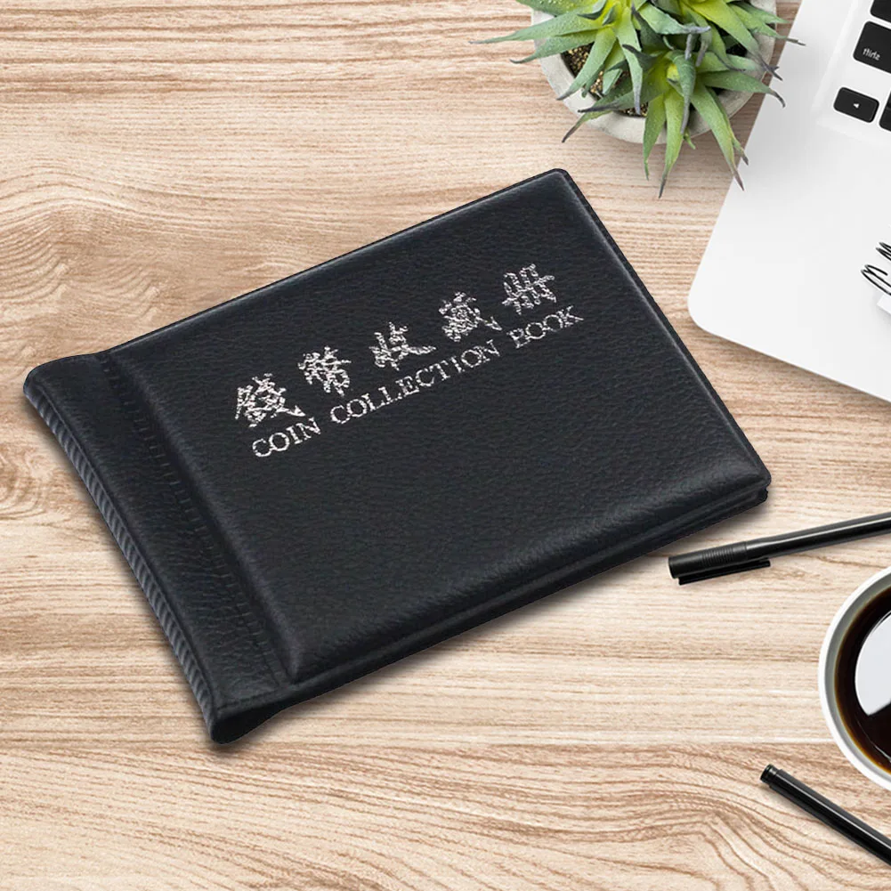 60 Pockets Money Storage Book Portable Coin Collection Album Non-slip Small Cover Exquisite Lightweight Vintage for Collectors