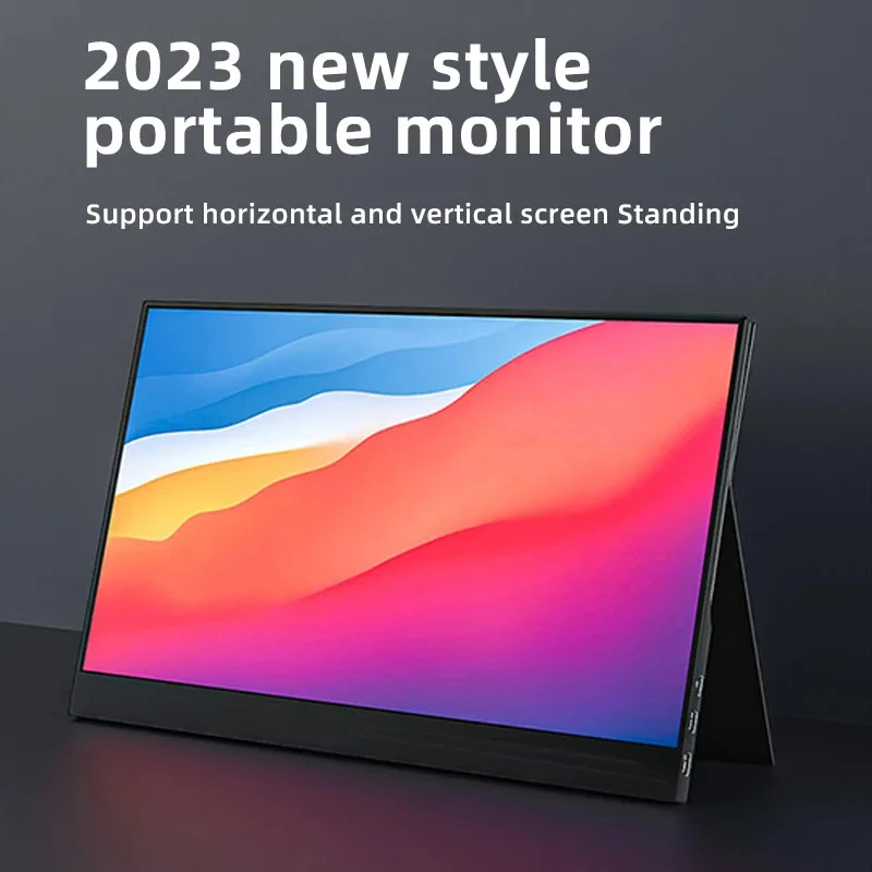 15.6-inch 1920*1080 Portable Monitor 300cd / m² 60HZ 16: 9 For Laptop XBox PS4 / 5 Switch Cell Phone Computer Extension Office