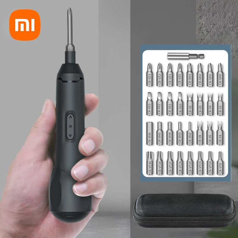 XIAOMI Electric Screwdriver Rechargeable Multifunction Cordless Electric Screwdrivers Household Portable Maintenance Repair Tool