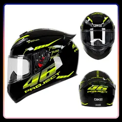 D'expériences de course intégraux approuvés par le DOT pour hommes, casques de moto, visières HD, coque ABS, cyclomoteur