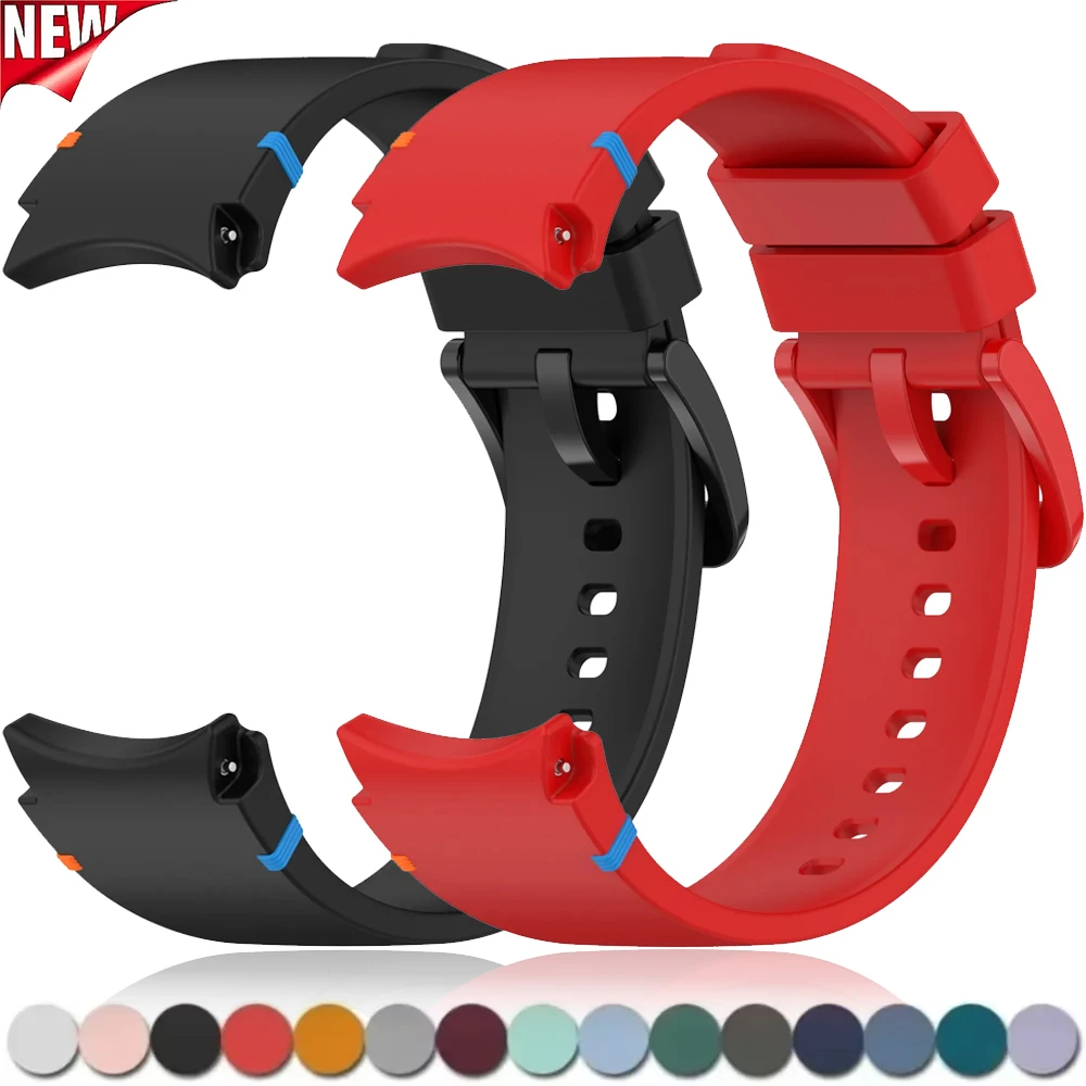 No Gap Silikonarmband für Samsung Galaxy Watch 7 6 5 4 44 mm 40 mm/Watch 5 Pro 45 mm Galaxy Watch 6/4 Classic 47 43 mm/46 mm Armband