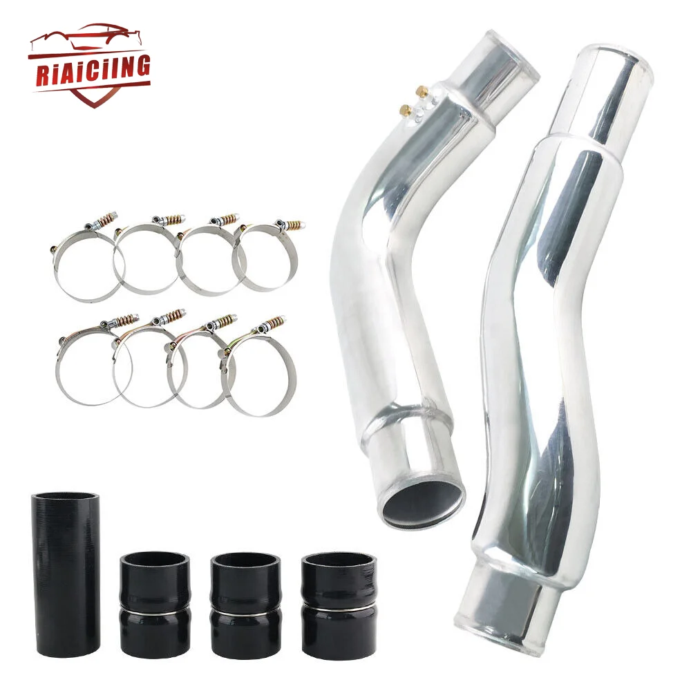 Intercooler Pipe Kit & Boots for 2003-2007 Dodge Ram 5.9 Cummins Diesel Polished Engine parts Cooling System Radiator