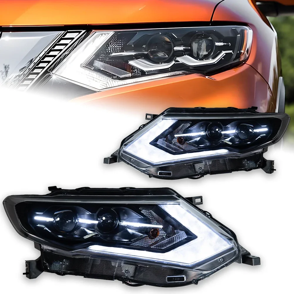 

Car Styling Head Lamp for Nissan X-trail LED Headlight 2017-2020 Rouge Headlight OEM Design DRL LED Beam Automotive Accessories