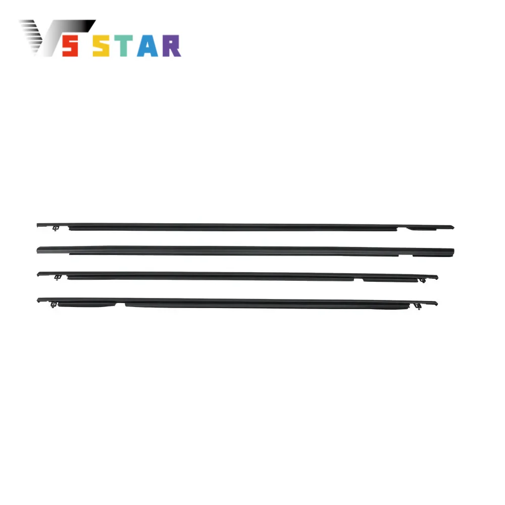 72910-SNA-A01 72410-SNA-A01 72450-SNA-A01 72950-SNA-A01 4pcs Weatherstrip Window Moulding Trim Black For 2006-2011 Honda Civic Sedan
