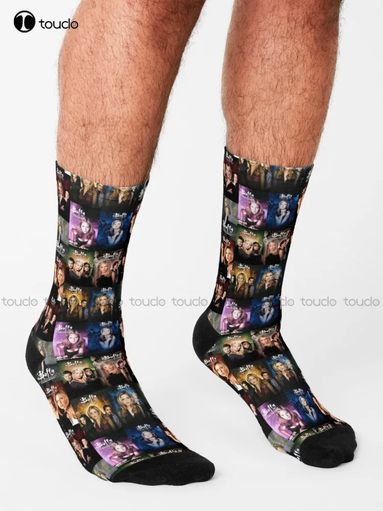 Buffy Mix Seasons Socks Gym Socks Street Skateboard Socks 360° Digital Print Design Cute Socks  New Popular Funny Gift