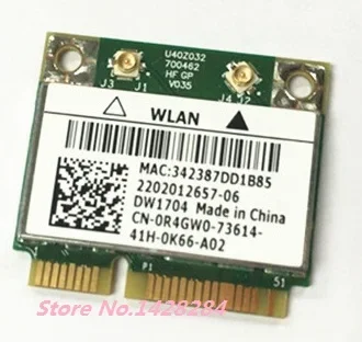 Wholesales Wireless Card For Dell DW1704 WiFi Bluetooth 4.0 For Dell 5537 5535 5521 3521 2521 3537 P28F