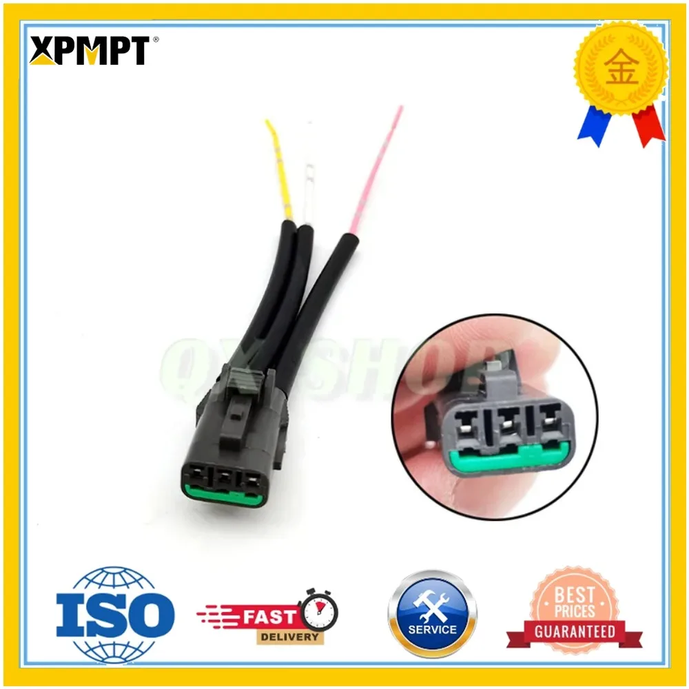 3/4-pin plug For Hitachi excavator EX200-5, ZAX60/70/120/200/360-1-6 throttle motor plug harness connector Male/Female plug