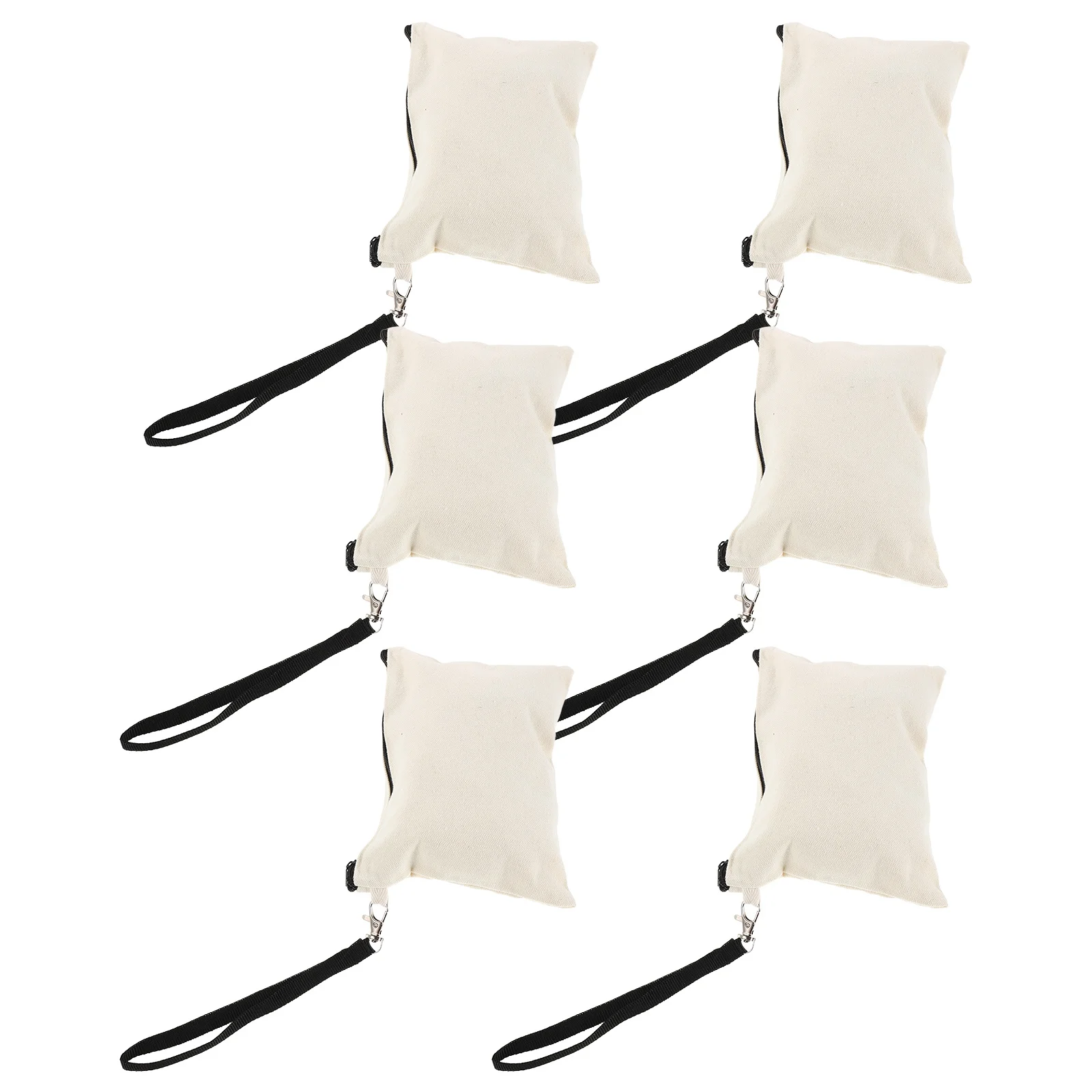 

6pcs Hanging Toiletry Bag Beige Small Makeup Organizer Travel Zipper Pouch Portable Wash Bag For Women Men Travel