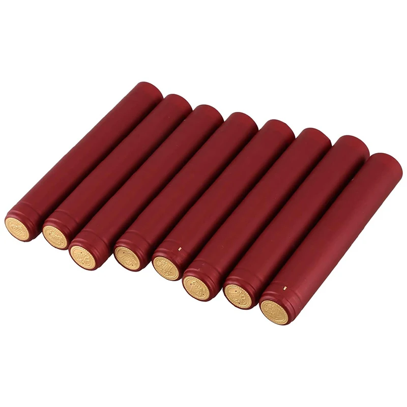 AT63-100 PVC Thermo-Shrinkable Cap With Tearing Line, Red Wine Cap, Plastic Cap, Self-Brewed Wine Bottle Sealing Cap