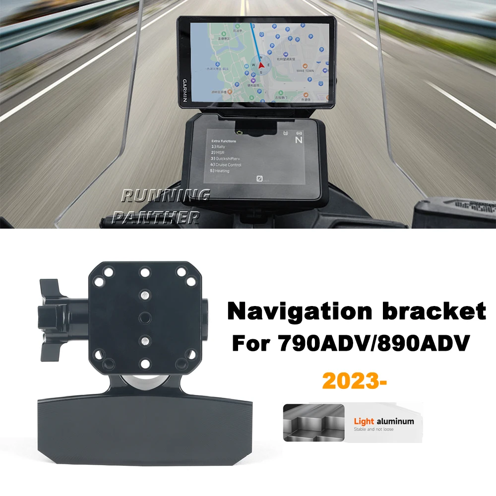 For 790 890 Adventure ADV 2023 2024 Motorcycle Navigation Bracket Accessories Mount Stand Smart Phone GPS Handlebar Stand Holder