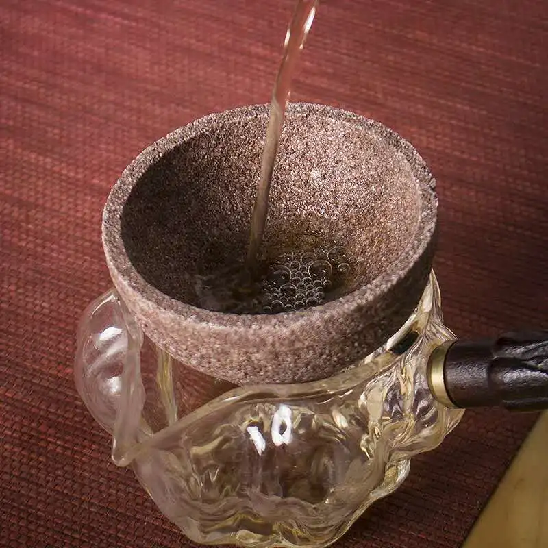 Service à thé Kung Fu avec filtre en céramique non poreux, artefact de café infusé, accessoires de tasse juste, ensemble de fuite de thé, vendeur