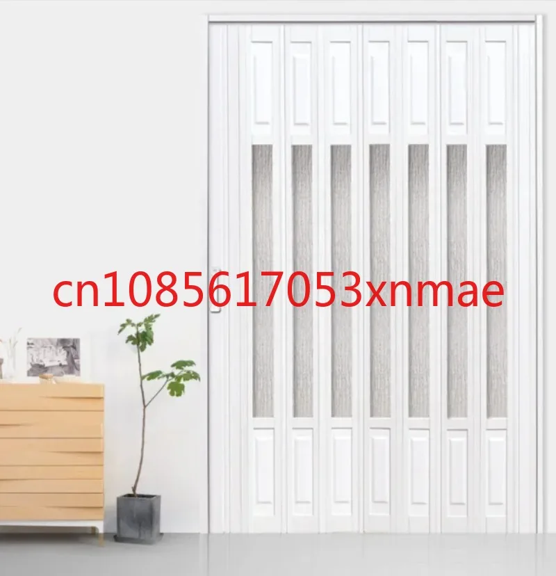 Hot Selling PVC Folding Door Push-Pull Open kitchen Sliding Door Indoor Partition Bathroom Balcony