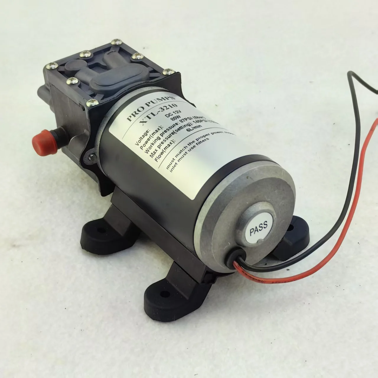 Factory Outlet NUOLIN DC Mini 80W High Pressure Diaphragm Water Pump 24V 6LPM Agriculture Spray Pump Garden Water Pump 12V