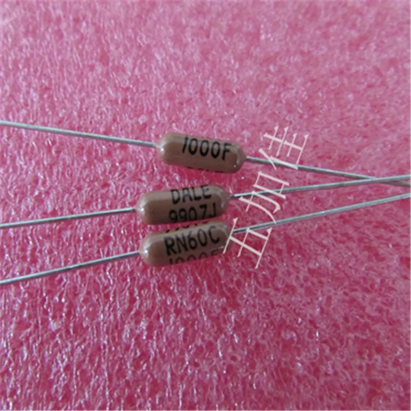 

100PCS/New imported 100 Ω 1% 1/2W RN60C1000F 100R metal film resistor from the United States