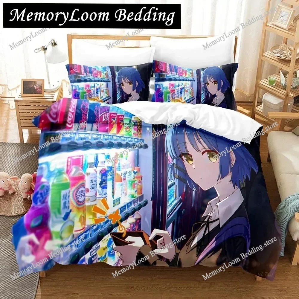 

Bocchi The Rock Anime Bedding Set Pillowcases Single Full Queen King For Girl Kids Anime 3D Bedding Set Duvet Covers
