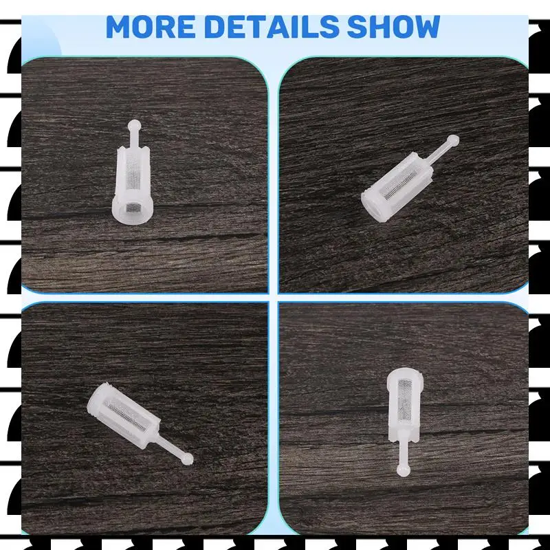 

A44U 10Pcs Plastic Gravity Typ Spray Filter Pot Diameter 11Mm Total Length 36Mm Can Adapt To The Majority Of Solvent