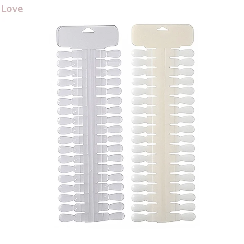 36 قطعة بطاقة اللون الطبيعي واضحة القابلة للإزالة مسمار الفن عرض أظافر صناعية نصائح رف دمعة تصميم مانيكير هلام البولندية ممارسة أداة #5