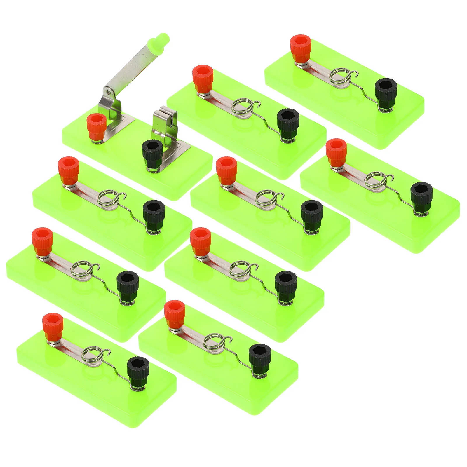 10 قطعة حامل لمبة الضوء من نوع المسمار لمجموعة تجربة الفيزياء قاعدة مصابيح العلوم الكهربائية وسائل تعليمية