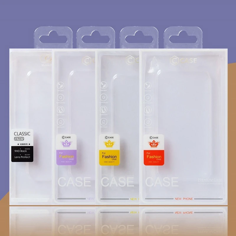 Caja de embalaje para teléfono de 4.7-6.7 pulgadas 2026, caja de embalaje de PVC tipo blíster, caja universal para carcasa de teléfono, caja para funda de iPhone 17 Pro Max