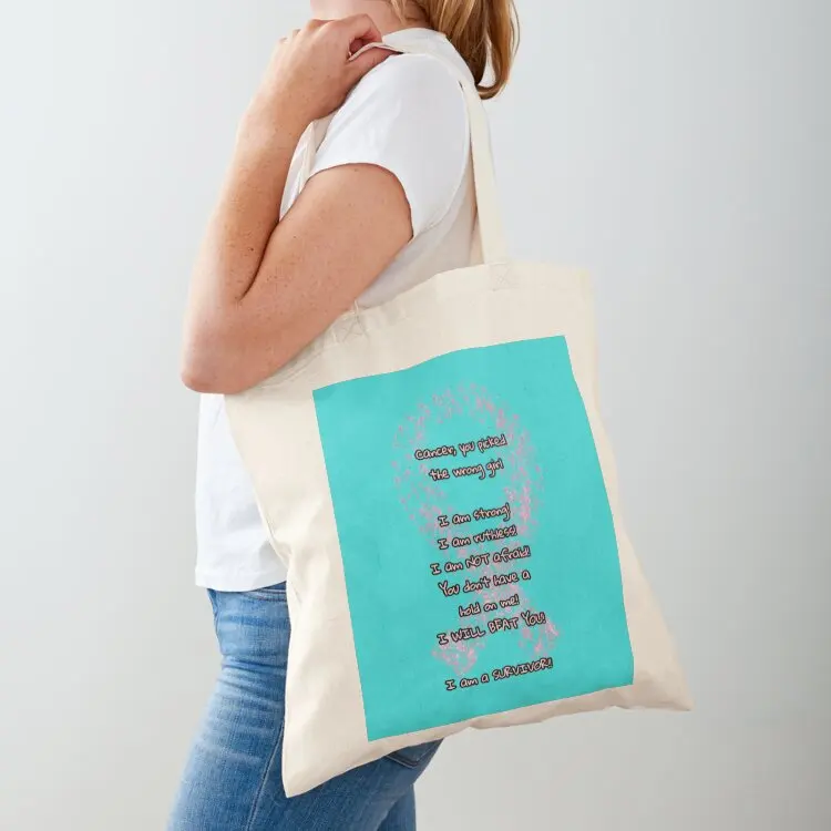 

Cancer survivor Tote Bag shopper bags for women large size bags Gift bag Canvas bag for women