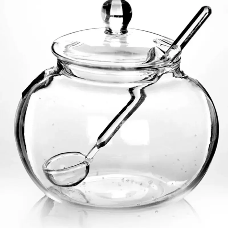 250ml Transparent Glass Jars, Candy, Spices, Household Chicken Cooking, Sugar Bowl, Household, Storage Sugar Jar,Creamer Pots