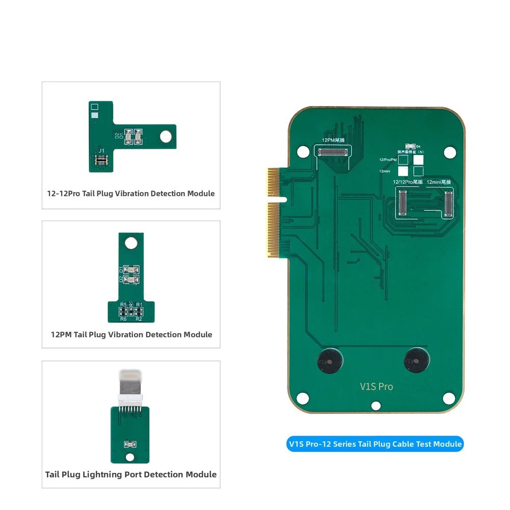 Tail Test Module for JCID V1S Pro Designed for iPhone 12-16 to Assess Tail Ribbon Cable Functionality and Sensor Integration