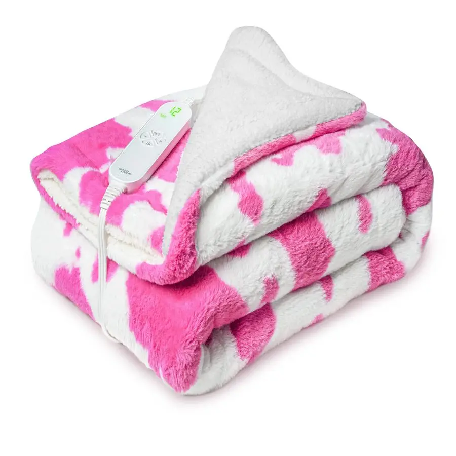 

Weighted Electric Heated Blanket 36 x 48 Warming Blanket with 12 Heating Levels, Glass Beads M3648Pink