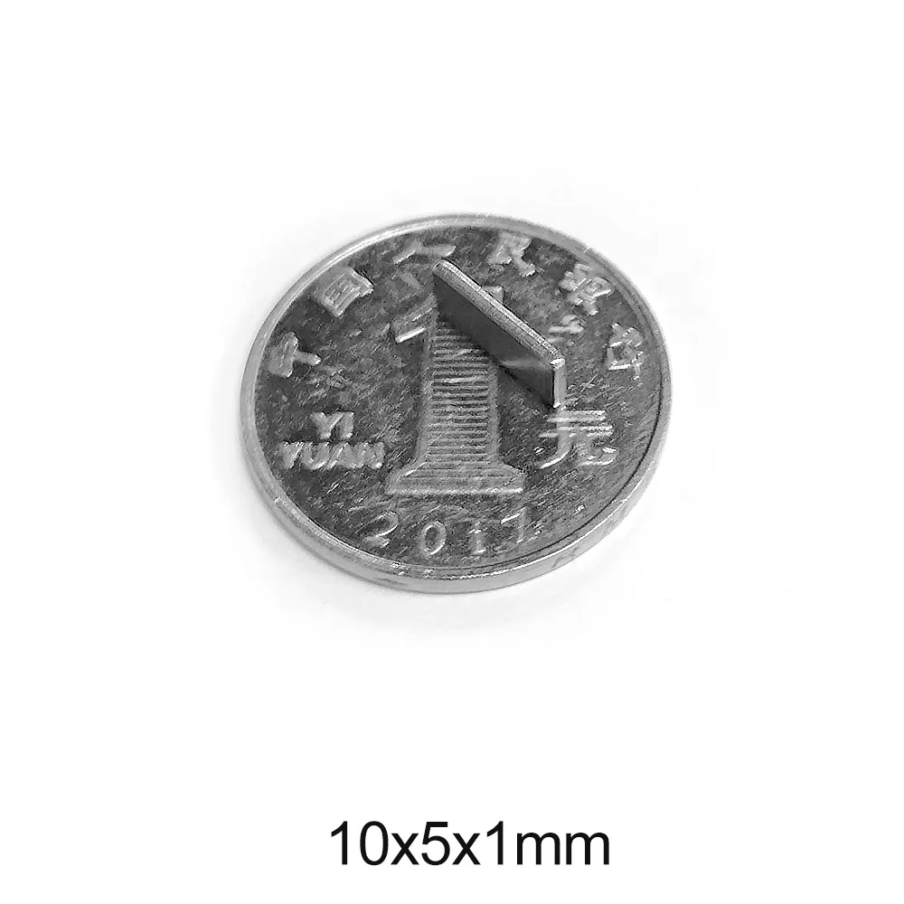 10x5x1 mm Strong Block Magnet 10x5x1mm For Home Refrigerators, Offices DIY 10*5*1 mm Powerful Magnetic Magnet