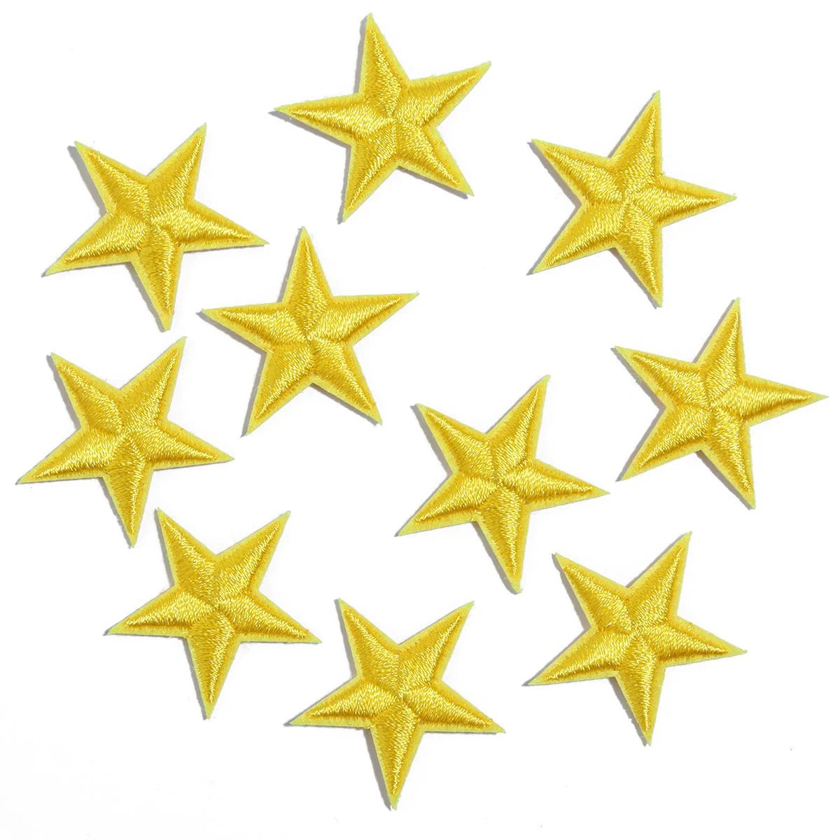 10Pcs/Lot Stars Embroidered Patches Ironing Colorful Star Stickers Patches For DIY Clothes Decoration Supplies Home Crafts