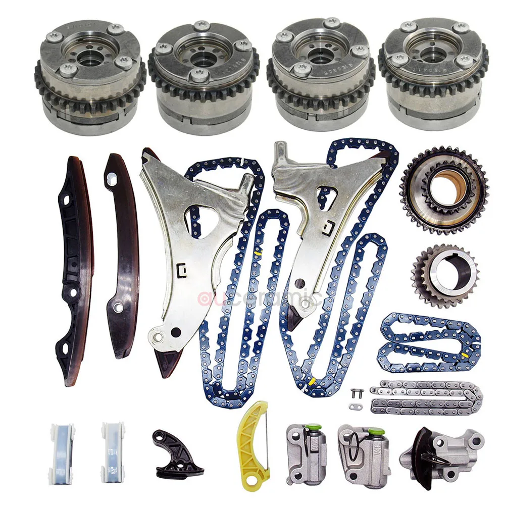 New OEM 1set Fit for M276 DE 35 AL (or LA) 245KW 3.5L Twin Turbochargers Timing Chain Gear Kit