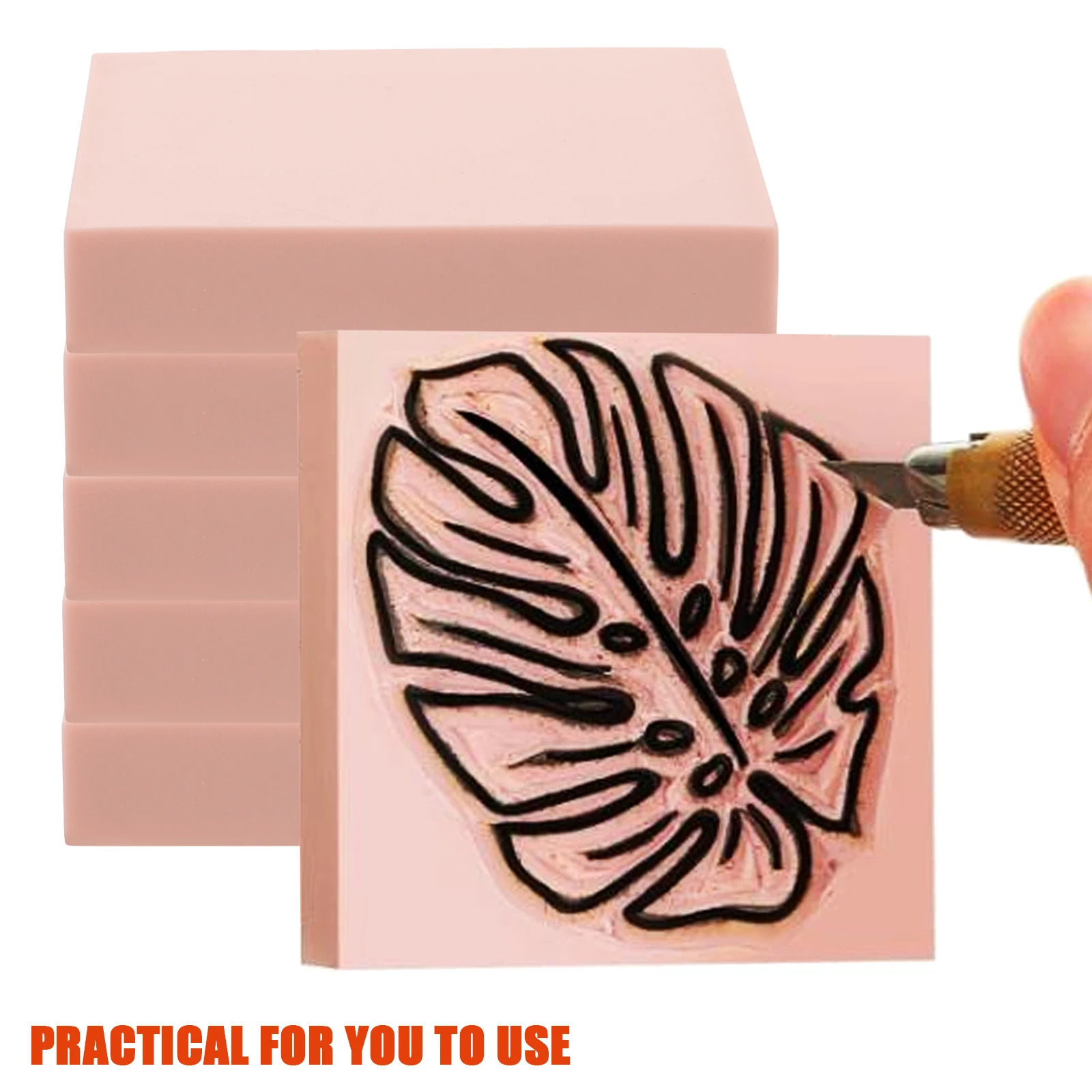 

10pcs Multi-Function Blocks Portable Hand Carving Diy Engraving Blocks For Crafts Rubber Stamp Tools Flexible Rubber
