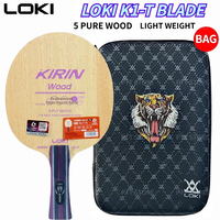Original LOKI Kirin K3 Table Tennis Blade 5 Wood 2 Carbon Ping Pong Paddle Beginner Training Ping Pong Racket OFF+ with Loki Bag