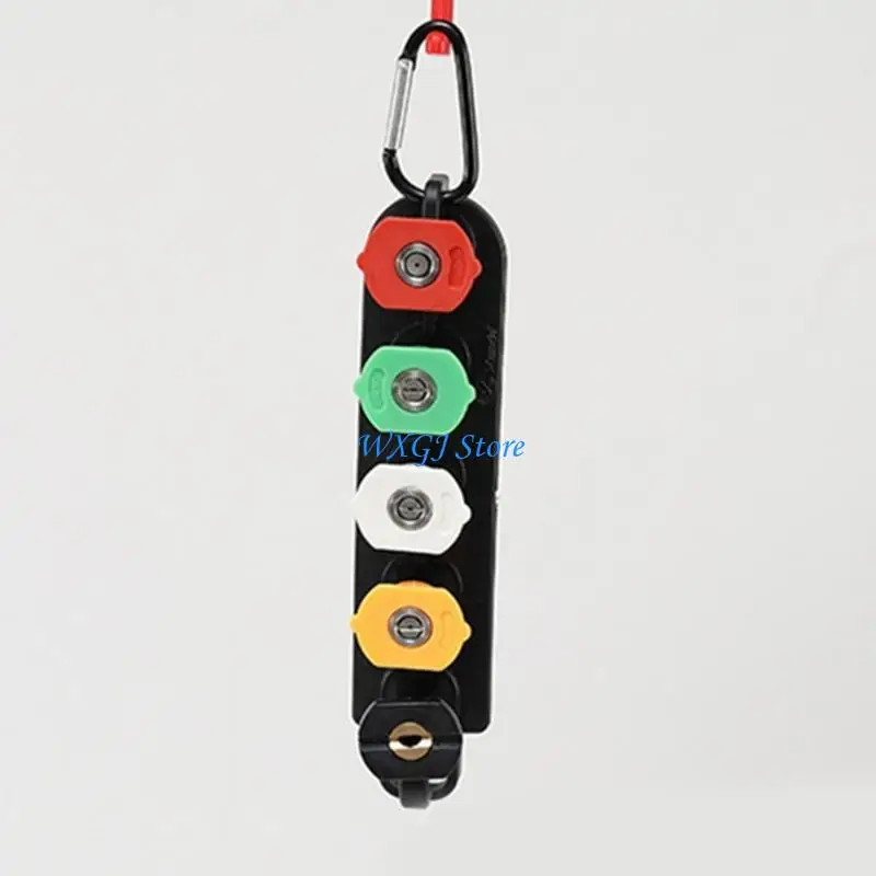 

37JE Pressure Washer Nozzle Holder 1/4Inch Quick Nozzle Tip Holder Connector Holds 5 Nozzle Tip