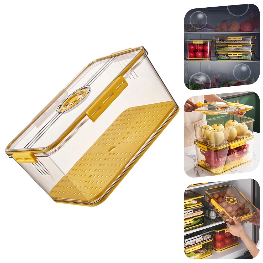 

1pc pcs Refrigerator Box Fresh Food Container Divider Fruits Vegetables Freezer Storage Fridge Organizer Freezer Fruit Storage
