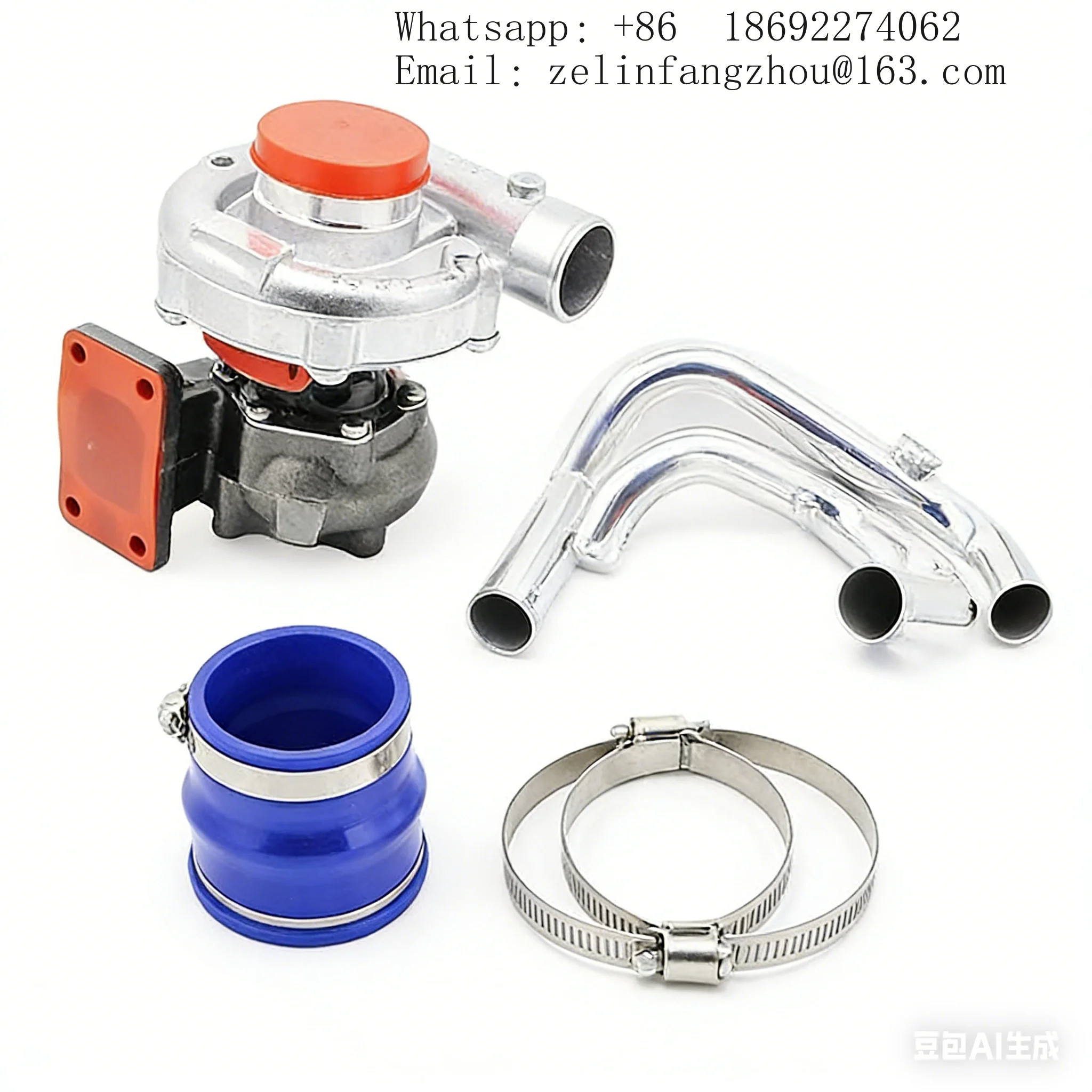 

Турбо-комплекты T3/T4 для Honda Civic 88-00 Del Sol CRX D15 D16 FMIC