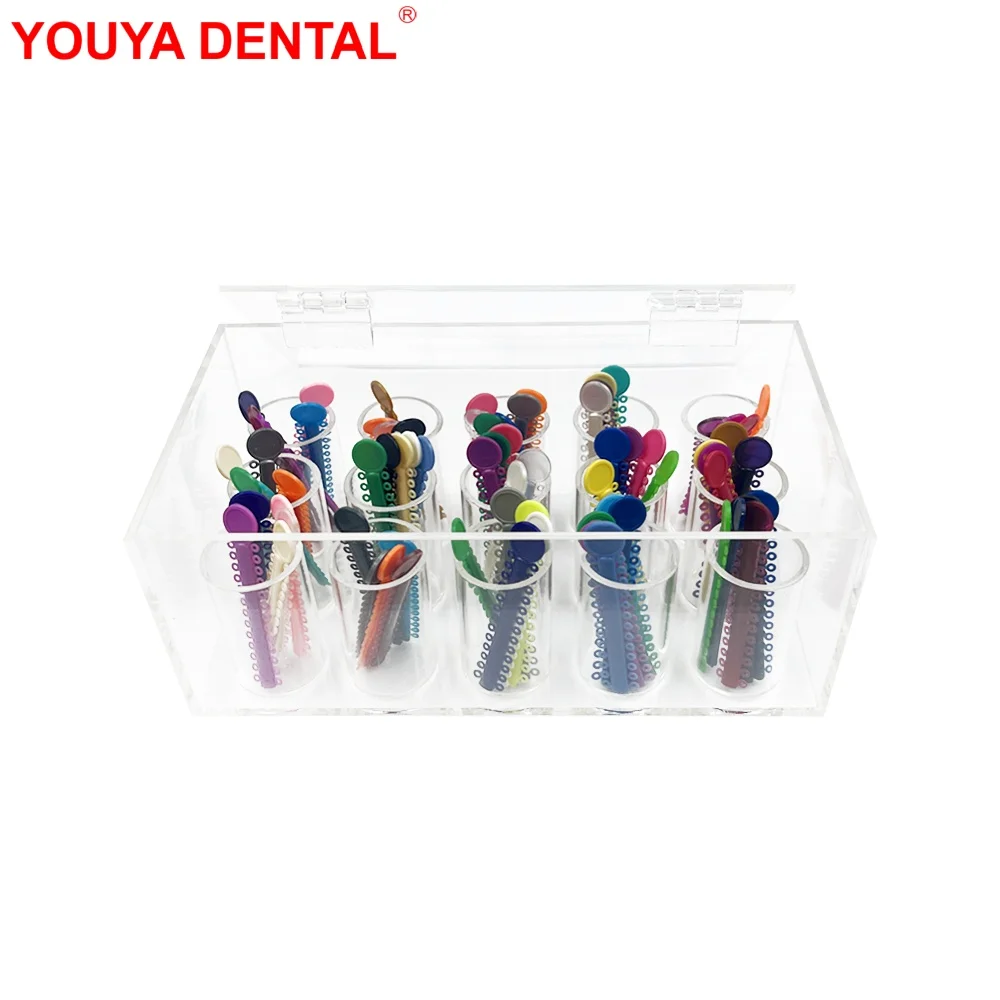 1pcs Dental Ligature Ties Organizer Dentistry Orthodontic Ligature Box Stand Elastic Rubber Bands Holder Container Storage Case