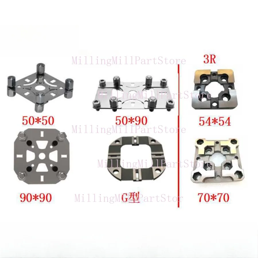 For System 3R Positioning Piece 54 /70 /75 Type ER Positioning Block Clamping Fixture Manual Chuck Precision Positioning Fixture
