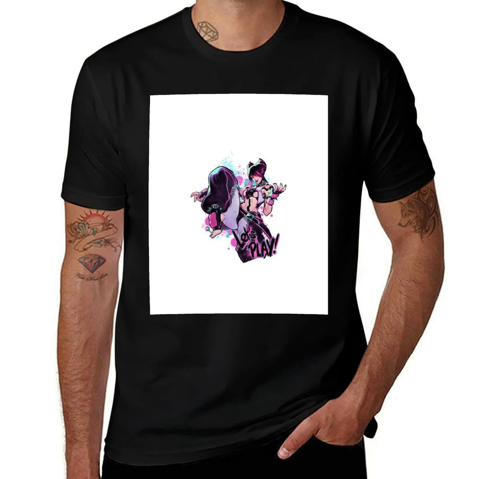 

JURI ,Street Fighter 6 T-Shirt customs design your own funny shirt cotton oversized vintage mens t shirts casual stylish