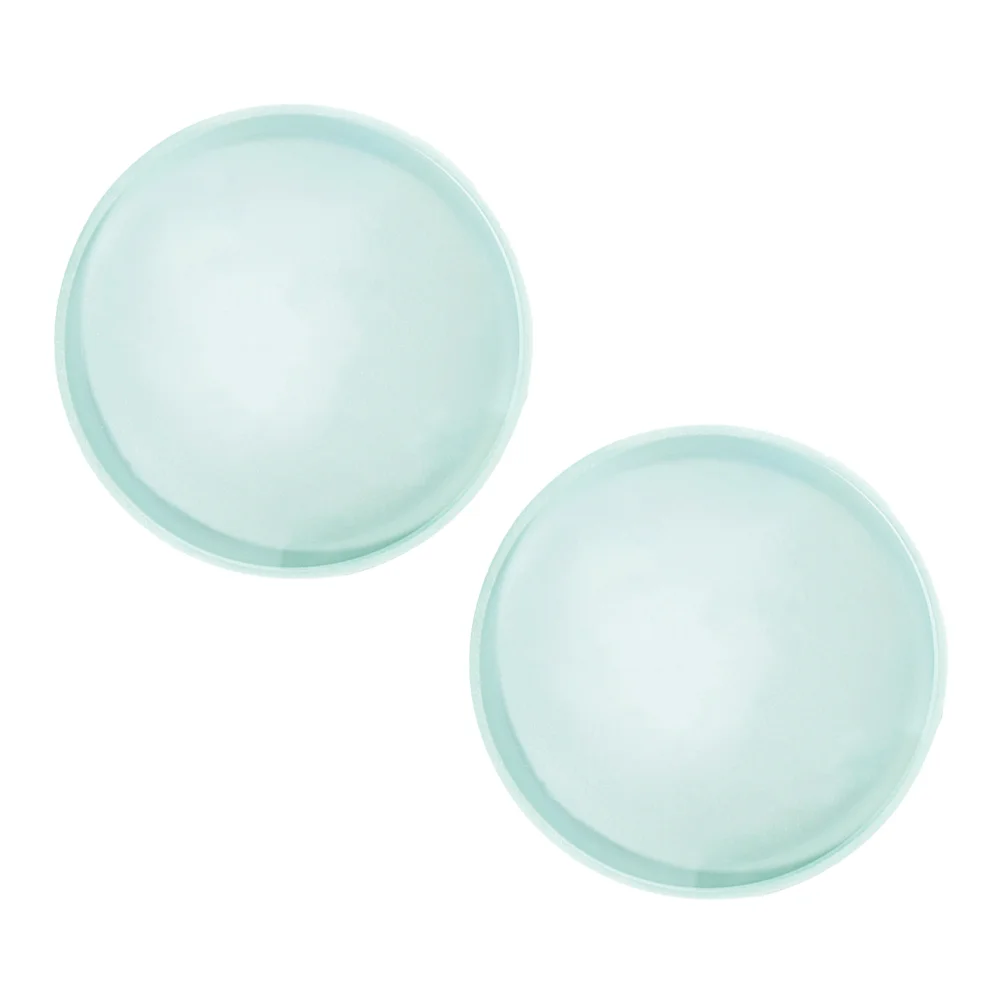 2 Pcs Contact Lens Cases Glass 300mm Focal Length 10cm Diameter Lenses Transparent Concave