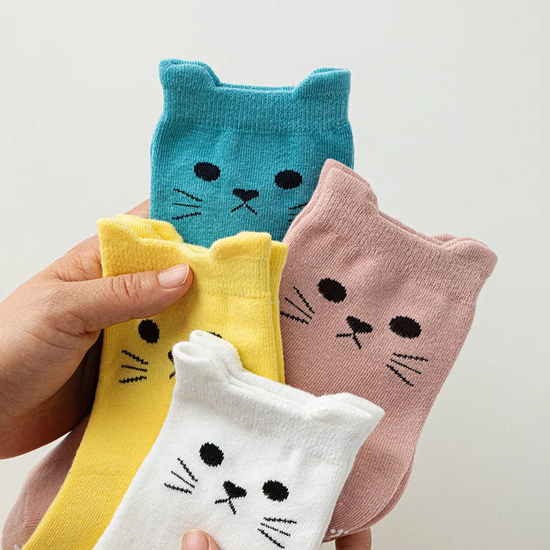 Non-Slip Yoga Socks Women's Mid-Calf Fitness Pilates Sports Floor Socks Cotton Material Comfortable Home Wear