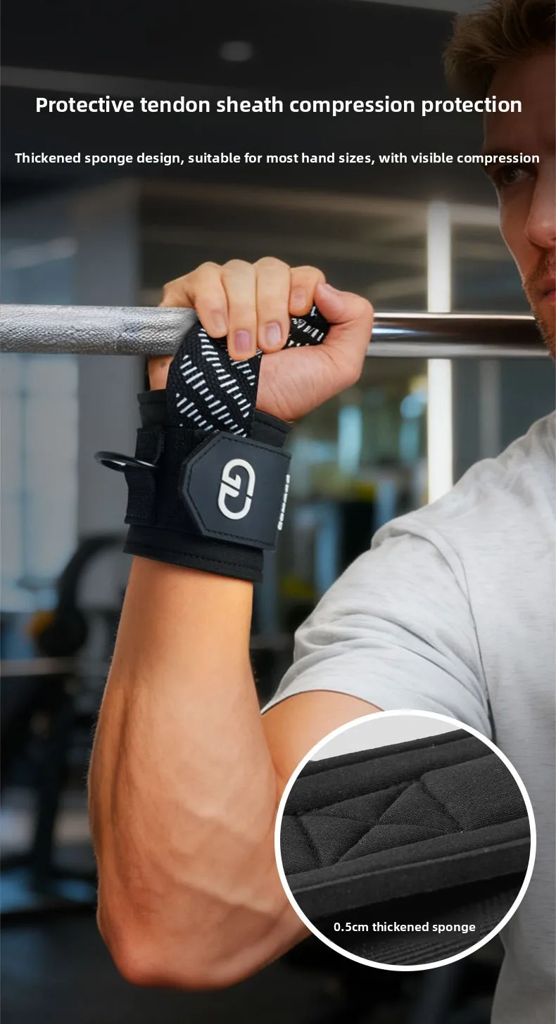 3-in-1 Gewichtheber-Handgelenkbandagen: Verstellbare, rutschfeste Griffbänder für Krafttraining und Kreuzheben – Detail 16