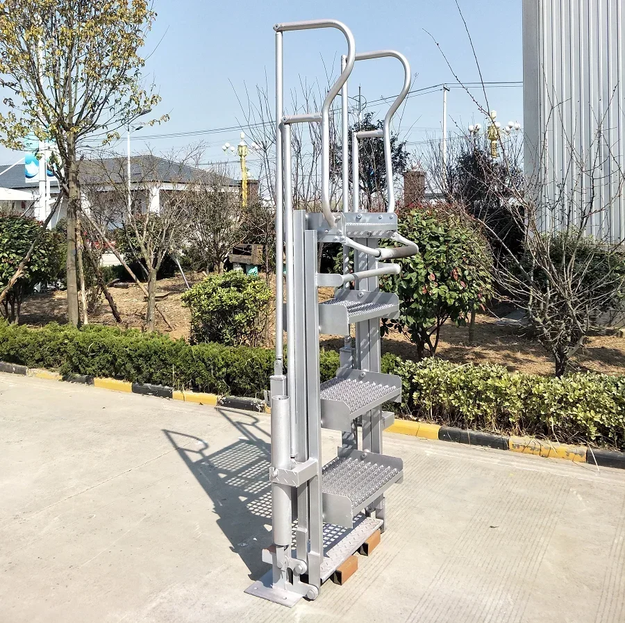 Easy Erect Mobile Step Folding Aluminum Scaffold Ladder Platform for Chemical Industrial