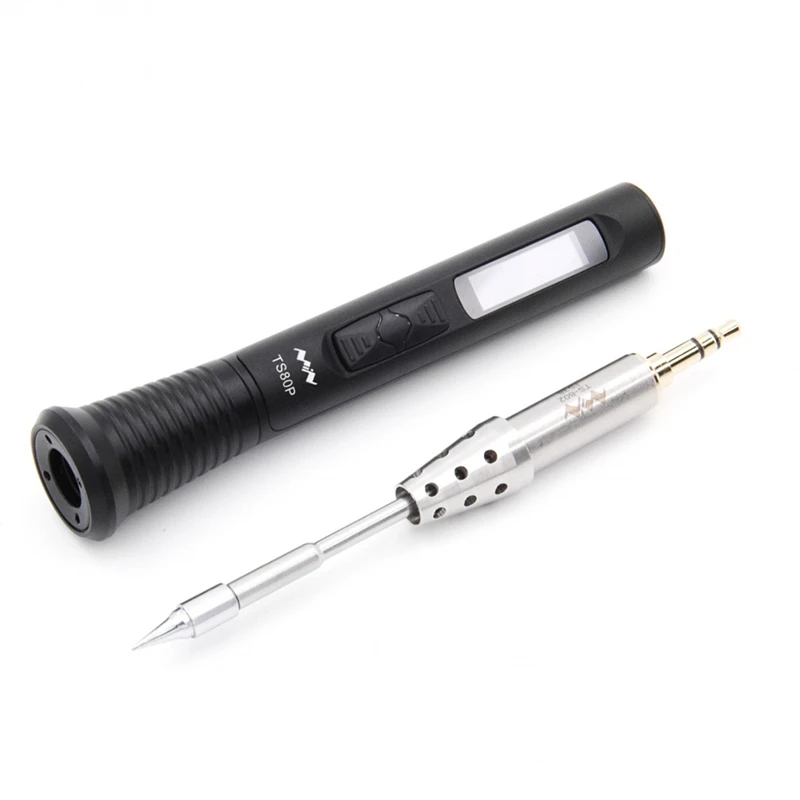 MINIWARE Solder pintar TS80P, alat perbaikan Digital las listrik, stasiun Solder PD QC Cautin