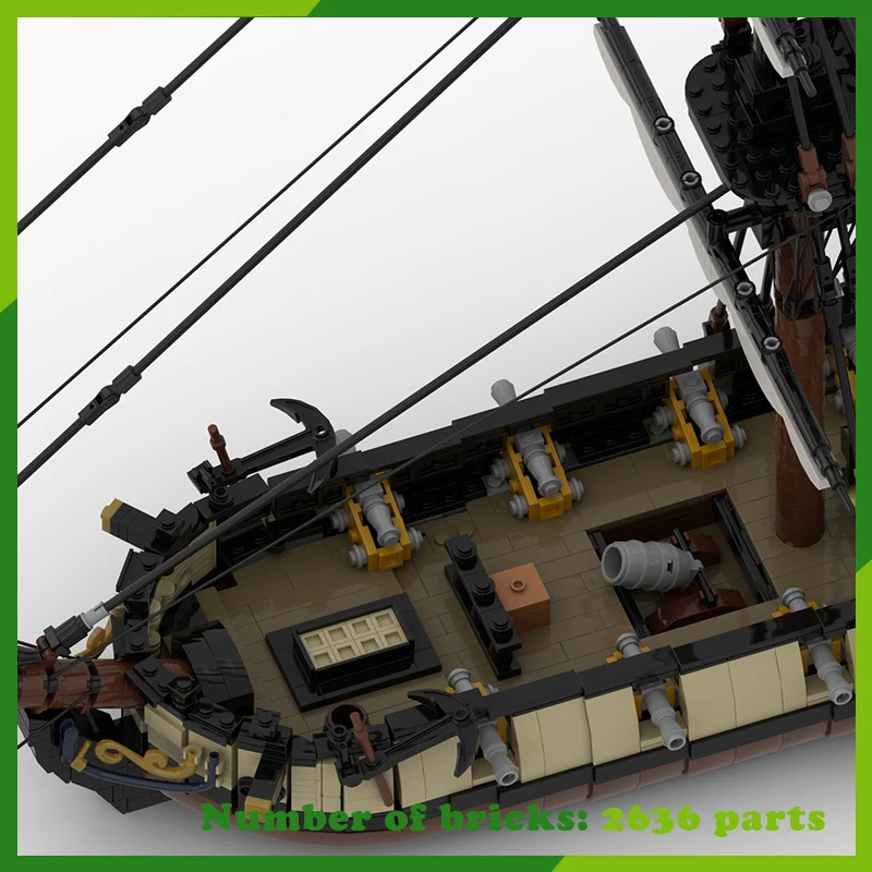 الفرج كروزر كيتش قارب MOC اللبنات الطوب سفينة حربية نموذج سفينة حربية لتقوم بها بنفسك لعبة إبداعية هدايا عيد الميلاد سفينة 2636 قطعة