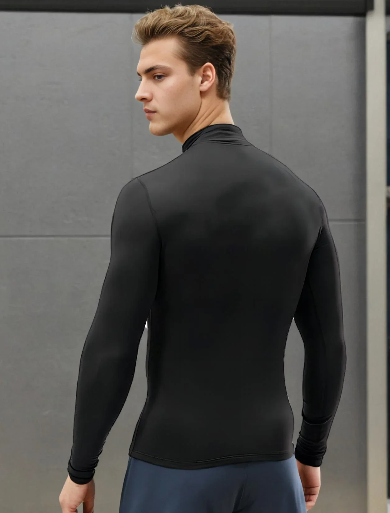 Running Shirt Mens Long Sleeved T Shirt Fitness Training Top Quick Dry Gym Compression Sports Clothes