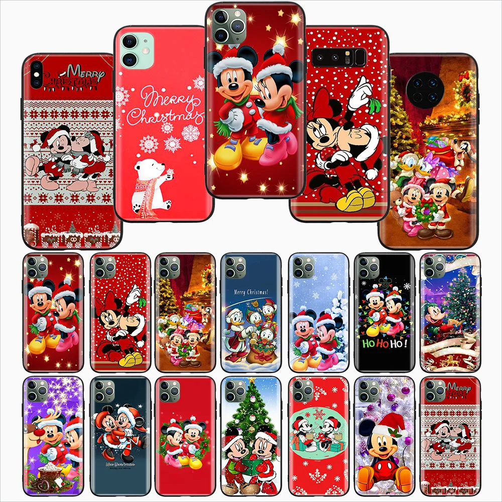 F-18 Mickey Mouse Christmas Black Soft Case for Samsung Galaxy S23 S22 S21 S20 FE Lite Plus Ultra