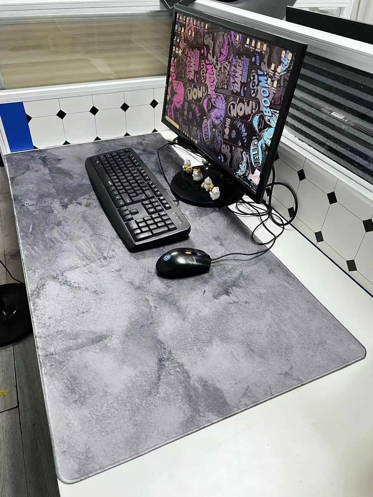 Grey Marble Big Mousepepad Mouse Pads Large Mouse Pad Computer Desk Mat Desktop Setup Gamer Carpet Decoration Mousepads Rug