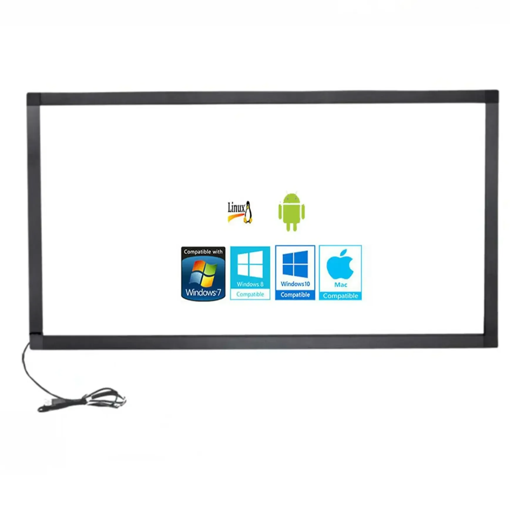 Xintai Touch  43 Inches 10 Touch Points 16:9 Ratio IR Touch Frame Panel/Touch Screen Overlay Kit Plug & Play (NO Glass)