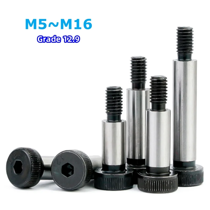 1pcs M5 M6 M8 M10 M12 M16 12.9 Grade Steel Allen Plug Screw Mould Contour Convex Hexagon Socket Head Shoulder Screw Limit Bolt